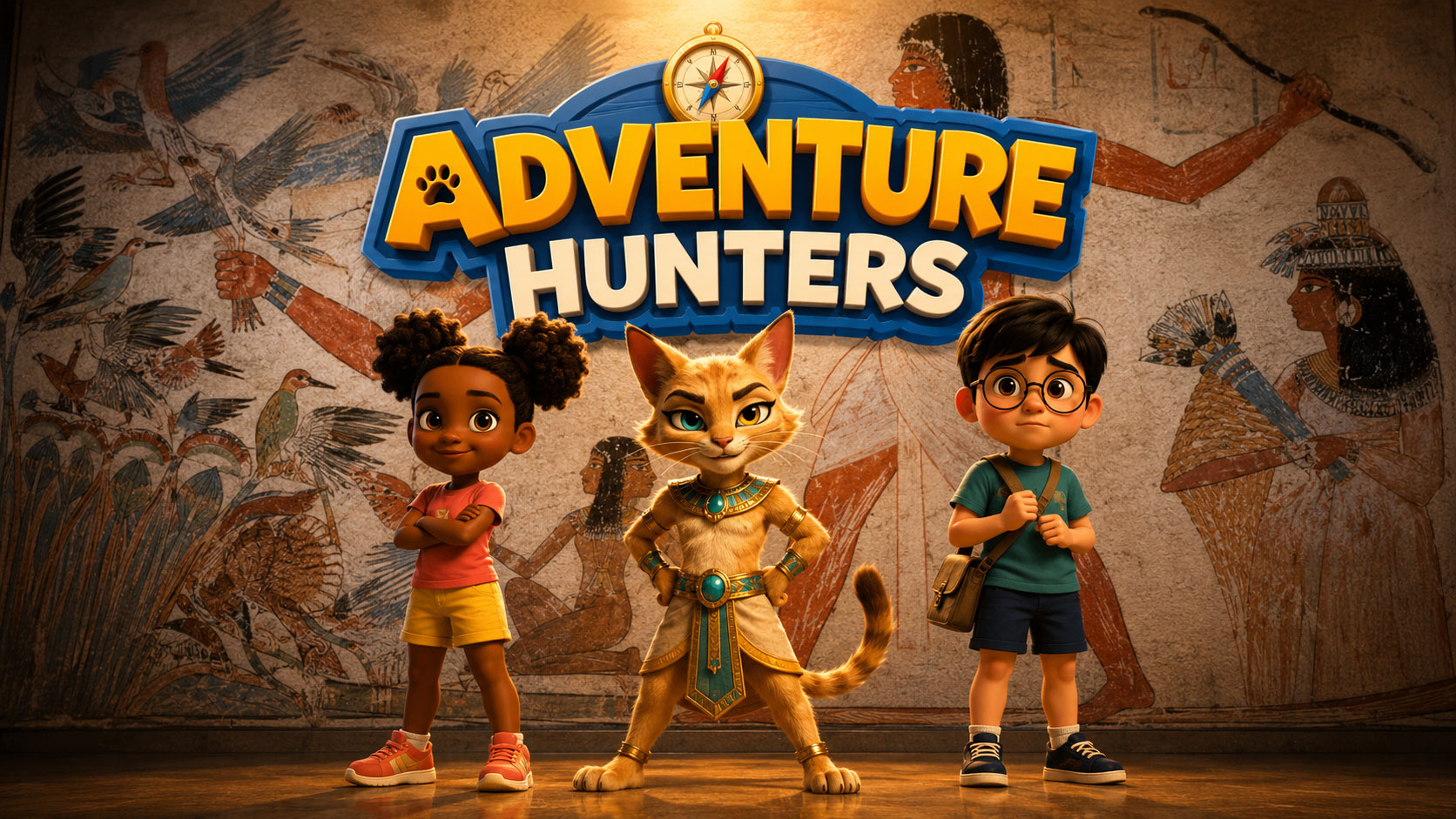 The History Hunters — Miw and the two kids